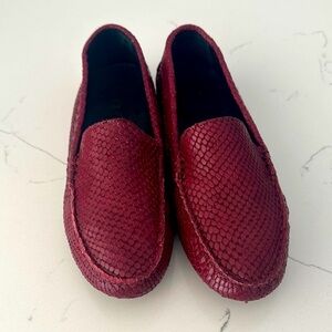 Women’s M. Gemi Burgundy Loafers, 38